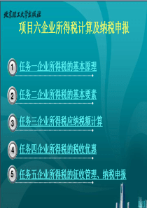 项目六企业税费计算与纳税申报