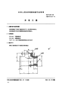 TBT 819-1993 异径三通