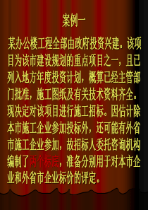 招投标案例新