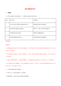 2020九年级化学下册 疑难知识点06 难点突破综合卷（一）（含解析）（新版）新人教版