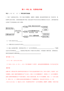 2020九年级化学下册 疑难知识点04 盐、化肥难点突破（含解析）（新版）新人教版