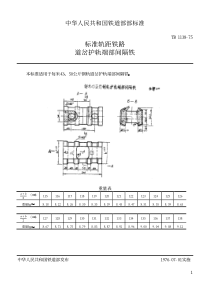 TBT 1138-1975 标准轨距铁路道岔用护轨端部间隔铁