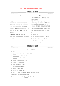 （江苏专用）2021版新高考英语一轮复习 Unit 3 Understanding each oth