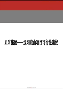 XXXX溧阳房地产项目燕山项目前期可性建议报告