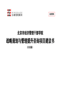 九略-北京市经干院-战略规划与管理提升项目建议书