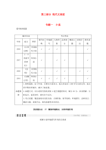 （江苏专用）2019高考语文二轮培优 第三部分 现代文阅读 专题一 小说 技法提分点17 概括环境特