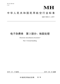 MH∕T 0043.3-2019 电子杂费单 第3部分地面处理