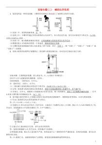 （河南专版）2018年秋九年级化学下册 实验专题（二）碱的化学性质习题 （新版）新人教版