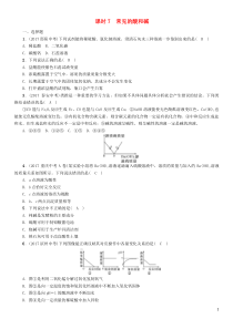 （河北专版）2018届中考化学复习 第一编 教材知识梳理篇 模块一 身边的化学物质 课时7 常见的酸