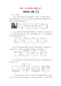 （广西专用）2019中考物理一轮新优化 专题二 电学专题(选、填题) 练习