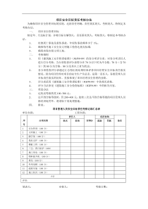 项目安全目标责任考核办法