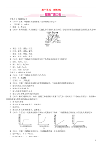 （广西专版）2019年中考化学总复习 教材考点梳理 第十单元 酸和碱练习