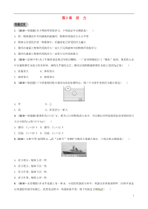 （东营专版）2019年中考物理总复习 第十章 浮力习题