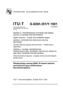 ITU-T G.820 I.351 Y.1501 (07 2004) (英) Relationshi