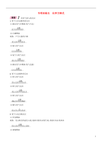 （百色专版）2019届中考化学毕业总复习 第2编 重点专题突破篇 专项训练5 化学方程式检测