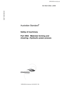 AS 4024.3002-2009 Safety of machinery Part 3002 Ma