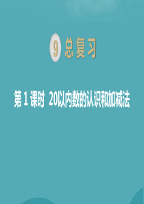 一年级数学上册 第9单元 总复习 第1课时 20以内数的认识和加减法课件 新人教版