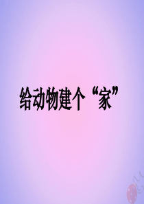 一年级科学下册 动物 4给动物建个“家”课件 教科版