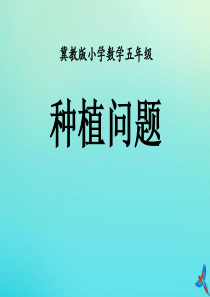 五年级数学上册 第七单元《土地的面积》（种植问题）教学课件 （新版）冀教版