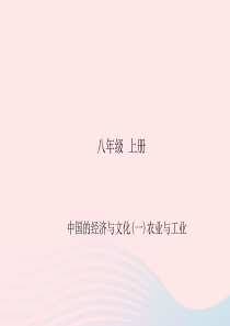 四川省绵阳市2019年春中考地理 八上 中国的经济与文化（农业与工业）复习课件 新人教版