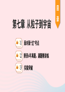 陕西省2020年中考物理一轮复习 基础考点一遍过 第七章 从粒子到宇宙课件