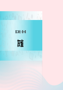 三年级语文上册 第二单元 5《灰雀》精品课件 鲁教版