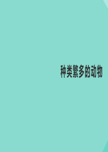 三年级科学下册 第1单元 生物资源 4 种类繁多的动物课件 冀人版