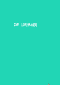 七年级政治下册 第三单元 生活离不开规则 第八课 法律是特殊的规则 第2框 认识法律规则课件 北师大