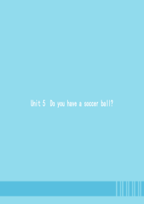 七年级英语上册 Unit 5 Do you have a soccer ball Section A