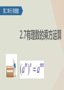 七年级数学上册 第2章 有理数 2.7 有理数的乘方运算课件 苏科版