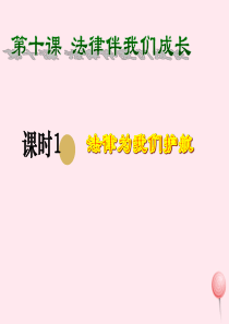 七年级道德与法治下册 第四单元 走进法治天地 第十课 法律伴我们成长 第1框 法律为我们护航课件 新