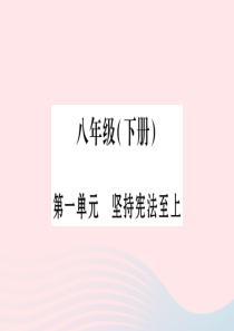 宁夏2019中考政治 第4篇 知识梳理 八下 第1单元 坚持宪法至上复习课件