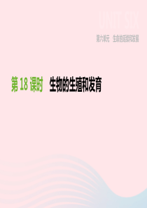 内蒙古包头市2019年中考生物 第六单元 生命的延续和发展 第18课时 生物的生殖和发育复习课件