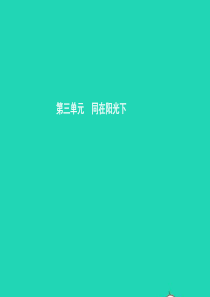 九年级政治全册 第三单元 同在阳光下 7 关注弱势群体课件 教科版