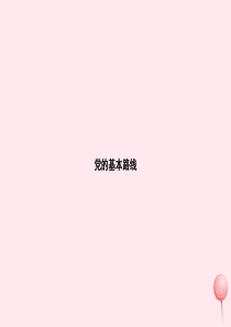 九年级政治全册 第二单元 了解祖国 爱我中华 第三课 认清基本国情 第2框 党的基本路线习题课件 新