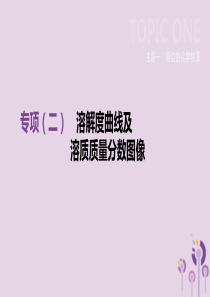 河北省2019年中考化学复习 主题一 身边的化学物质 专项（二）溶解度曲线及溶质质量分数图像课件