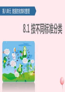 二年级数学下册 八 数据的收集和整理（一）按不同标准分类课件 苏教版