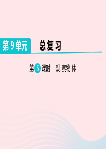 二年级数学上册 第9单元 总复习 第4课时 认识角 观察物体教学课件 新人教版