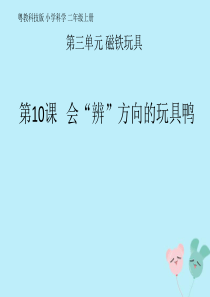 二年级科学上册 第3单元 磁铁玩具 第10课《会“辨”方向的玩具鸭》课件 （新版）粤教版