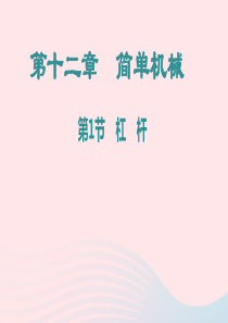 八年级物理下册 第十二章 简单机械课件 （新版）新人教版