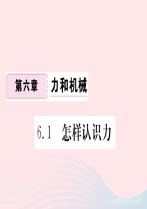 八年级物理下册 6.1 怎样认识力习题课件 （新版）粤教沪版