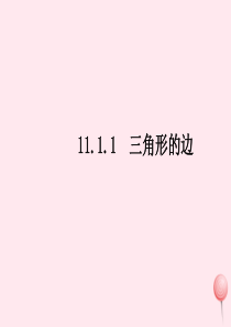 八年级数学上册 第十一章 三角形 11.1.1三角形的边课件2 （新版）新人教版