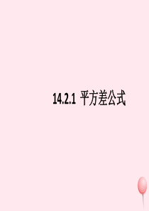 八年级数学上册 第十四章 整式的乘法与因式分解 14.2.1 平方差公式课件 （新版）新人教版1