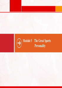 2021版高考英语一轮复习 分册一 Module 5 The Great Sports Person