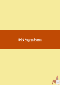 2020新教材高中英语 Unit 4 Stage and screen Section A Star