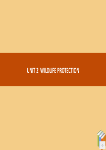 2020新教材高中英语 UNIT 2 Wildlife protection Section A L