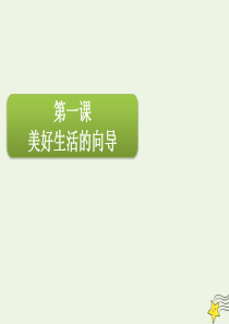 2020届高三政治一轮复习 第十三单元 第一课 美好生活的向导课件（必修4）