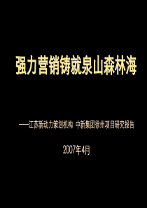 中新集团徐州某房地产项目定位市场研究报告65页