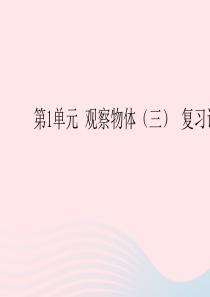 2020春五年级数学下册 1 观察物体（三）复习课件 新人教版