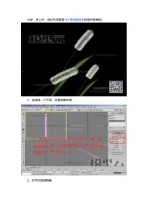 利用3DsMAX制作温凉的狗尾草模型